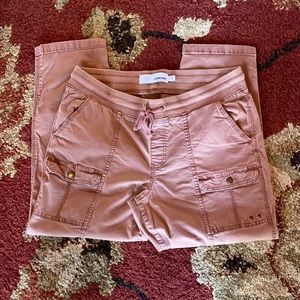 Women’s crop utility pants with drawstring